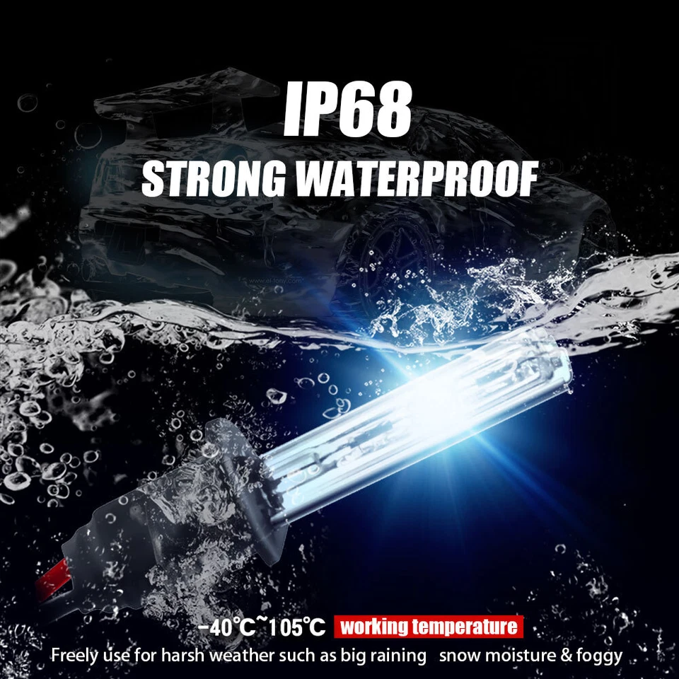 H1 H4 H7 H8 H9 H11 9005 9006 HID Xenon Bulbs Replacement Modified Headlights Kit - Image 4 of 4