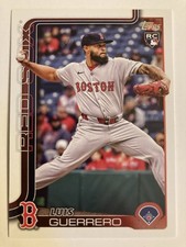 2025 Topps Update Series Baseball Luis Guerrero Rookie Card Boston Red Sox