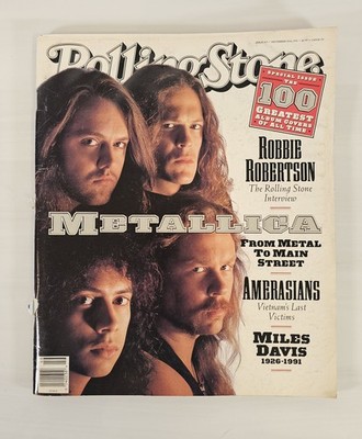 Metallica ROLLING STONE MAGAZINE 617 Nov 14, 1991 100 Greatest Album Covers
