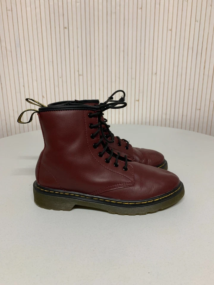 Bottines Dr Martens cuir bordeaux P.35 - Photo 1/4