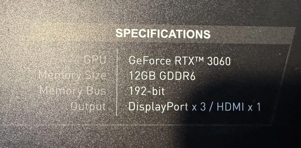 MSI NVIDIA GeForce RTX 3060 12GB GDDR6 Graphics Card - GamingX - Image 2 of 4