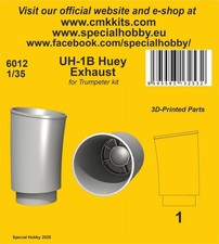 UH-1B Huey Exhaust for Trumpeter kit / 1:35 -...