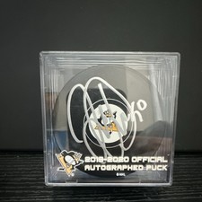 Juuso Riikola Pittsburgh Penguins 2019-2020 Autographed Puck Authentic Holo
