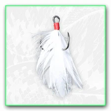 Twisted Treble Hooks Feathered