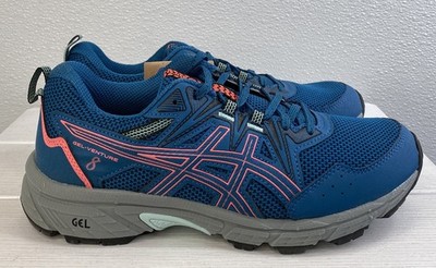 Asics Gel-Venture 8 Women's Size 8.5 Deep Sea Teal/Coral Mesh Running Sneakers