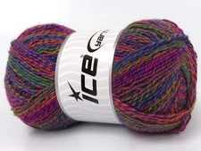 Pink Blue Green Smart Sock Yarn 83527 Ice Yarns Superwash Wool Nylon 100gr 437yd
