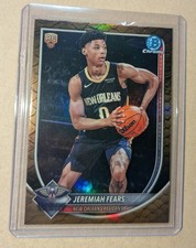 2025-26 Bowman Basketball - Jeremiah Fears- Reptilian Refractor RC - #BCV7