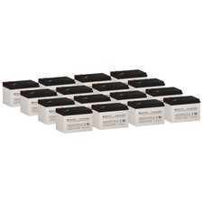 SigmasTek SP12-12 T2 Battery Replacement Set of 16 Compatible w/ UPS12-12 UPS