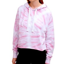 Calvin Klein Sweatshirt NWT Tie-Dye Relaxed Fit Pink Hooded Women s Large