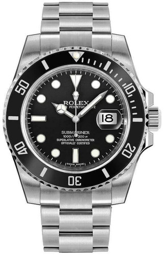 Rolex Submariner Date 40mm Black Dial Oyster Stainless Steel M...