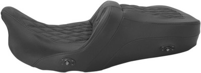 SADDLEMEN 808-07B-182HCT Roadsofa Seat Full Lattice Stitch Heated - '08-'23 FLH