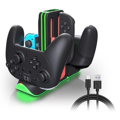 Switch 2 Controller Charger Dock   Charge 4 Joy-Cons & 2 Pro Controllers &