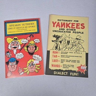 VTG Dictionary For YANKEES Bil Dwyer 1971 & Speaking Southren 1975 Nick Powers