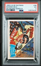 Bashed On A Billboard - 1966 A & BC Batman Series B  #9B  PSA 5