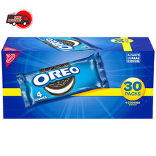 OREO Chocolate Sandwich Cookies 30 Pack Individually Wrapped Snack Packs