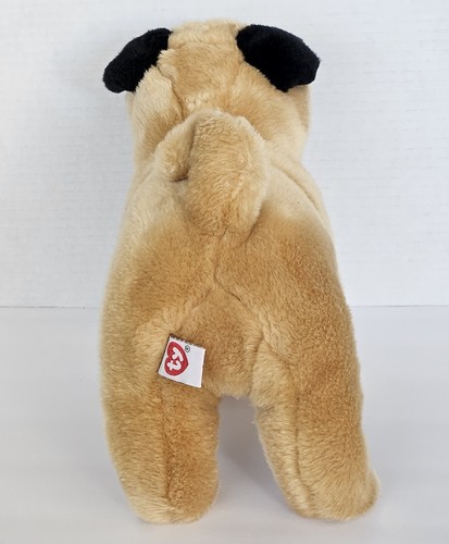 Ty Classic Dax the Pug Puppy Dog Plush Tan Black Stuffed Animal Toy 2008 - Picture 4 of 9