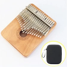 Solid Wood Kalimba 34 Keys Professional Kalimbas Box-Type Thumb Piano Adults