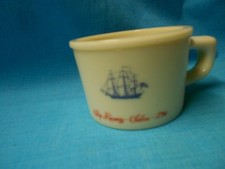 Vtg Shulton Old Spice Shaving Mug Ship Grand Turk Ship Recovery Belgium