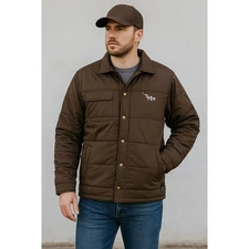 Dri-Duck Brown Insulated Jacket Men’s M Ranch Workwear Western Outdoor