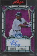 2025 Leaf Bronx Legacy Baseball Darryl Strawberry #BA-DS1 Pink Auto /5