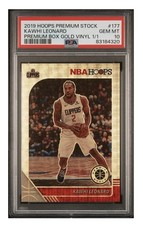 2019 Panini Hoops - KAWHI LEONARD - PSA 10 - PREMIUM BOX STOCK - GOLD VINYL 1/1