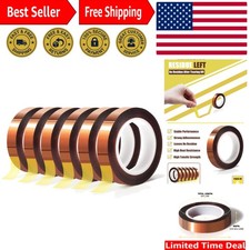 Versatile 6 Rolls Heat Transfer Tape 10mm x 16m for High Temp Sublimation