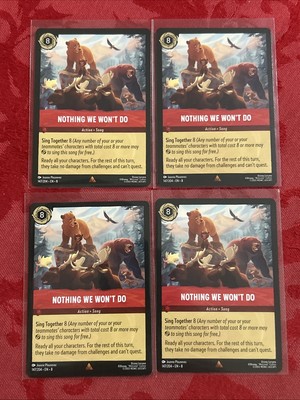 4x Lorcana Reign of Jafar - Nothing We Won't Do - 147/204 - Rare M/NM x4