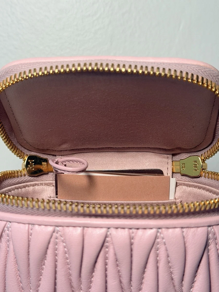 Miu Miu Gold Leather Exterior Bags & Handbags for Women for sale