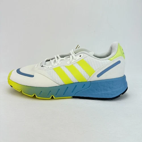 Taglia 5 (GS) Adidas ZX 1K Boost Low Ambient Sky Light Flash Giallo NUOVE CON SCATOLA