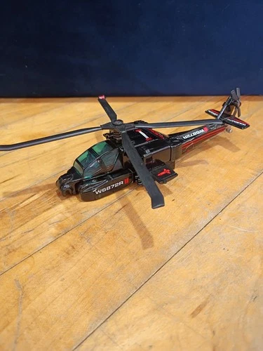 1984 Super GOBOTS Warpath Black Apache Helicopter Bandai Tonka Vintage Complete