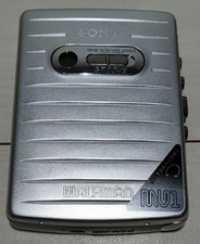 USED Serviced SONY Walkman WM-MV1 Silver Cassette Player Vertical Groove JP