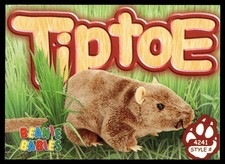 1999 Beanie Babies 2nd Edition Series 4 Tiptoe the Mouse  #147