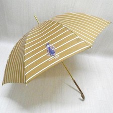 Ralph Lauren Polo Women Accessories Stripes Stripe Long Umbrella Beige Limited E