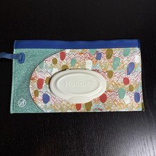 HUGGIES Clutch n Clean Refillable Travel Baby Wipes Carrier Pouch Multicolor
