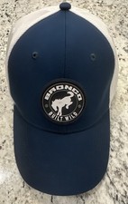 Ford Bronco Built Wild Mens Snapback Hat Blue And White *Stain*
