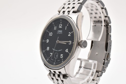 Oris 7504-633 Classic Date Automatic Men’s Watch 25 Jewels Black Dial Rare Japan - Bild 2 von 14