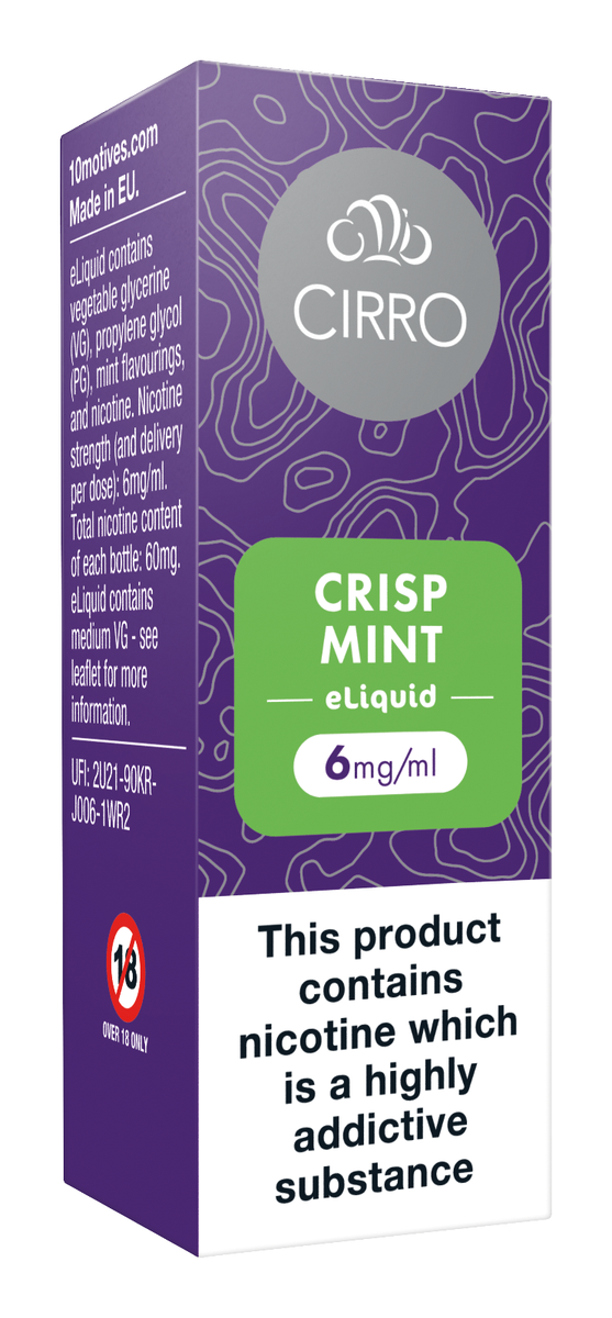 Cirro Crisp Mint-Utterly Menthol E Liquid |4 For 12.95 OR 10 For 29.99 |  50/50 | eBay UK