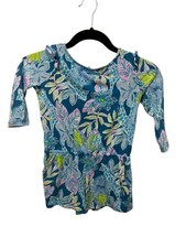 Lilly Pulitzer Kids Romper Blues and Pinks 100 Cotton Size Medium