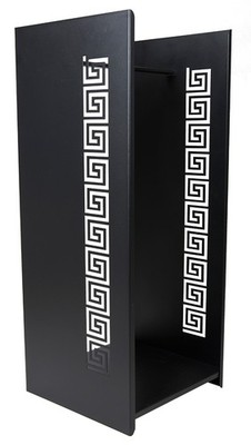 Kaminholzständer Metall Modern Loft schwarz Kaminholzkorb Dekoständer 100cm