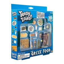 Teeny Tinies GREEK FOOD Miniatures 20 Piece Food Playset New in Box!
