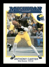 1991 College Classics Michigan Wolverine Anthony Carter EX- EXMT great 4 ttm BXC