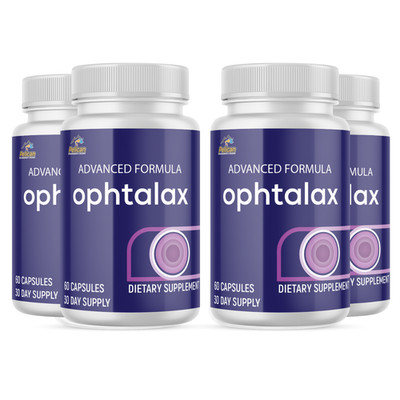 Ophtalax- Eye Health Dietary Supplement- Vision Support with Lutein- 4 Bottles