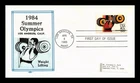 US COVER OLYMPICS WEIGHT LIFTING 40C AIR MAIL FIRST DAY ISSUE C E REID CACHET