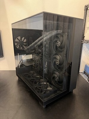 NZXT H9 Flow Barebones PC Kit - AM5 B650, 1000W Plat PSU, 360mm AIO 