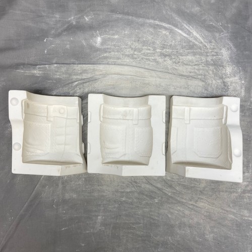 Vintage Blue Jeans Ceramic Slip Casting Mold Denim