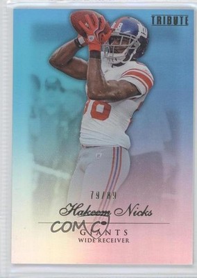 2010 Topps Tribute Blue Rainbow 79/89 Hakeem Nicks #68 1i0