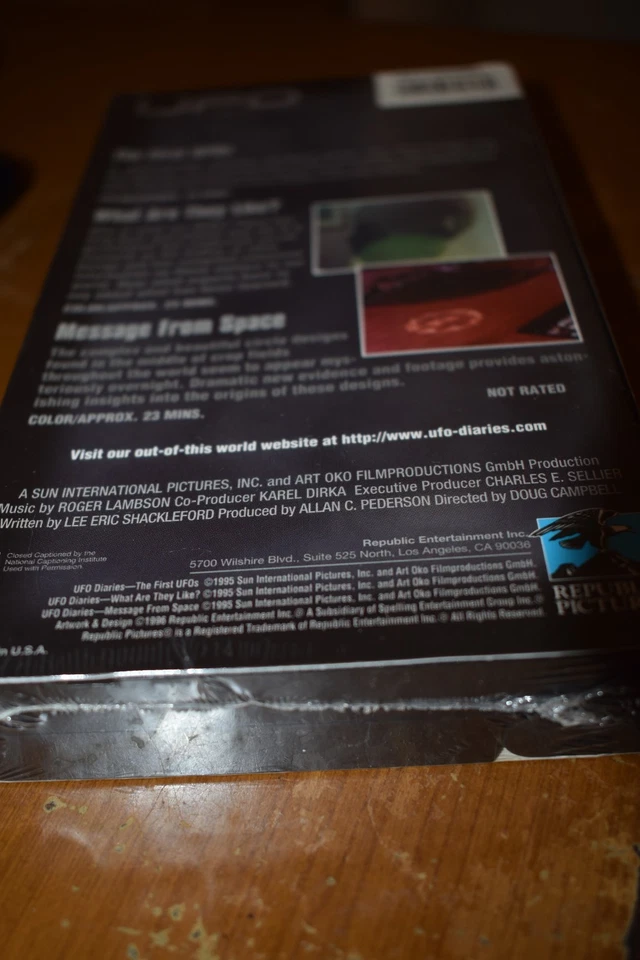 UFO Diaries First UFOs-What Are They Like?-Message From Space (VHS) NEW - Image 3 of 3