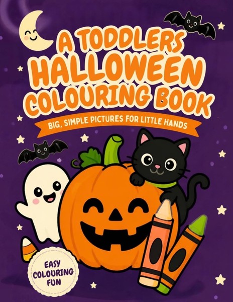 Malbuch FüR Kleinkinder Halloween, Kinderbuch, Ausmalbuch, Halloween-Motive-image