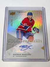 2013-14 Upper Deck Trilogy Rookie Autograph #122 Nathan Beaulieu RC /699 Auto