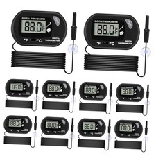 Aquarium Thermometer, Fish Tank Thermometer, Water Thermometer with 3.3ft 10pcs